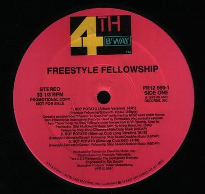 12inch Record FREESTYLE FELLOWSHIP - Hot Potato PR125691 4th & Broadway 1993 US Rap & Hip-Hop/R&B Used