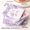 Adorable Red Book Style Sticky Notes with Girly Heart Design for Students