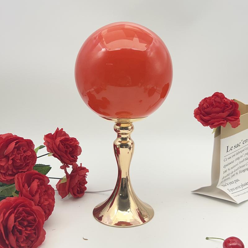 Lollipop Shape Bedside Table Lamp Bedroom Bedside Living Room Glass Creative Decoration Desk Lamp Nordic LED Retro Night Lights