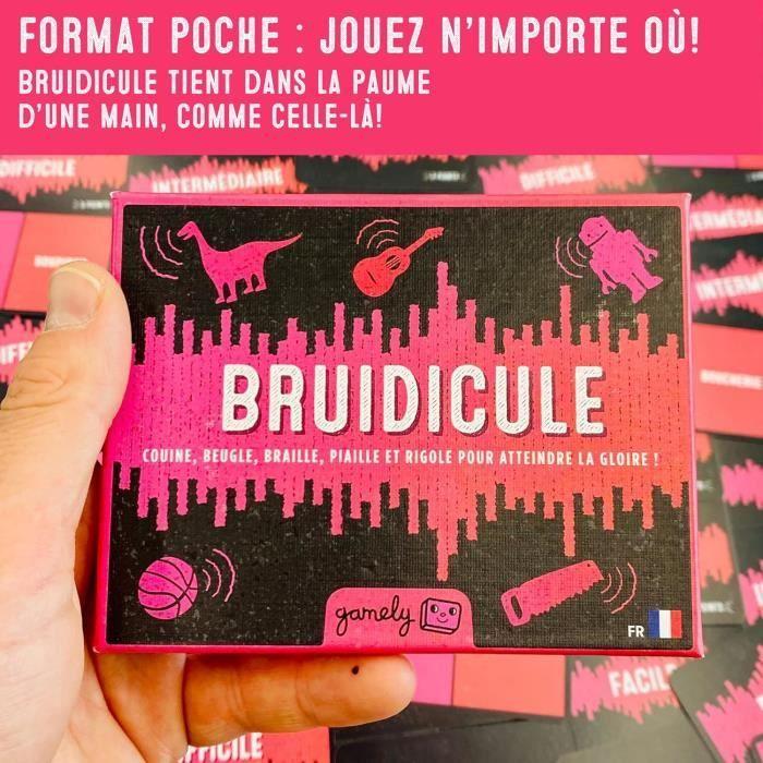Jeu de société - Bruidicule - Sons ridicules - Format poche - Fous rires garantis