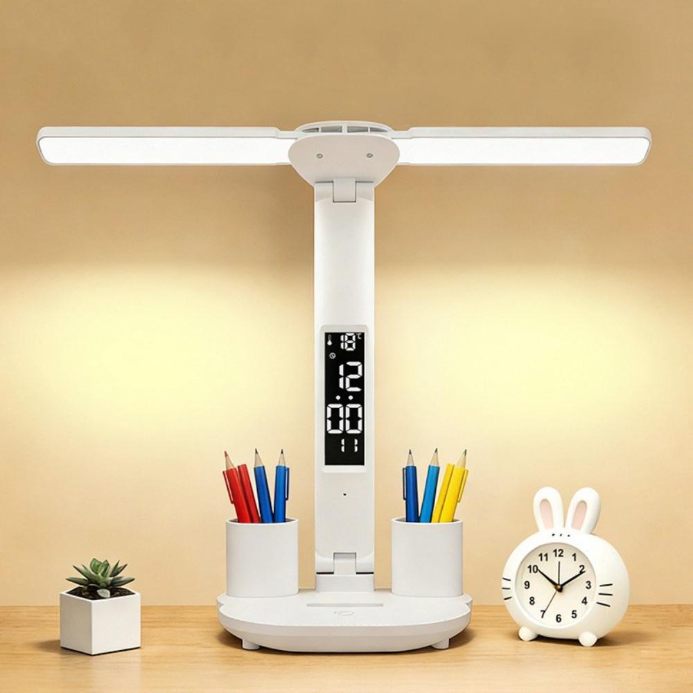 Table lamp-three folding clock rechargeable HY16