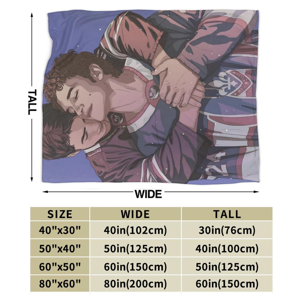 Heated Rivalry Blankets Hockey Romance Fleece Funny Soft Throw Blanket for Home Textile Decor