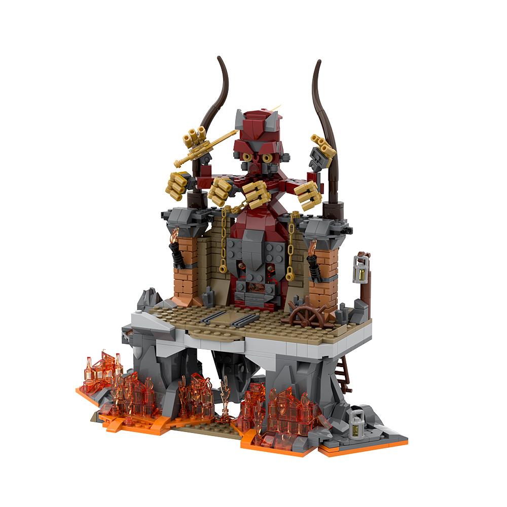 MOC Raiders of The Lost Ark Stones Bricks Movie Indiana Jones Temple Building Blocks