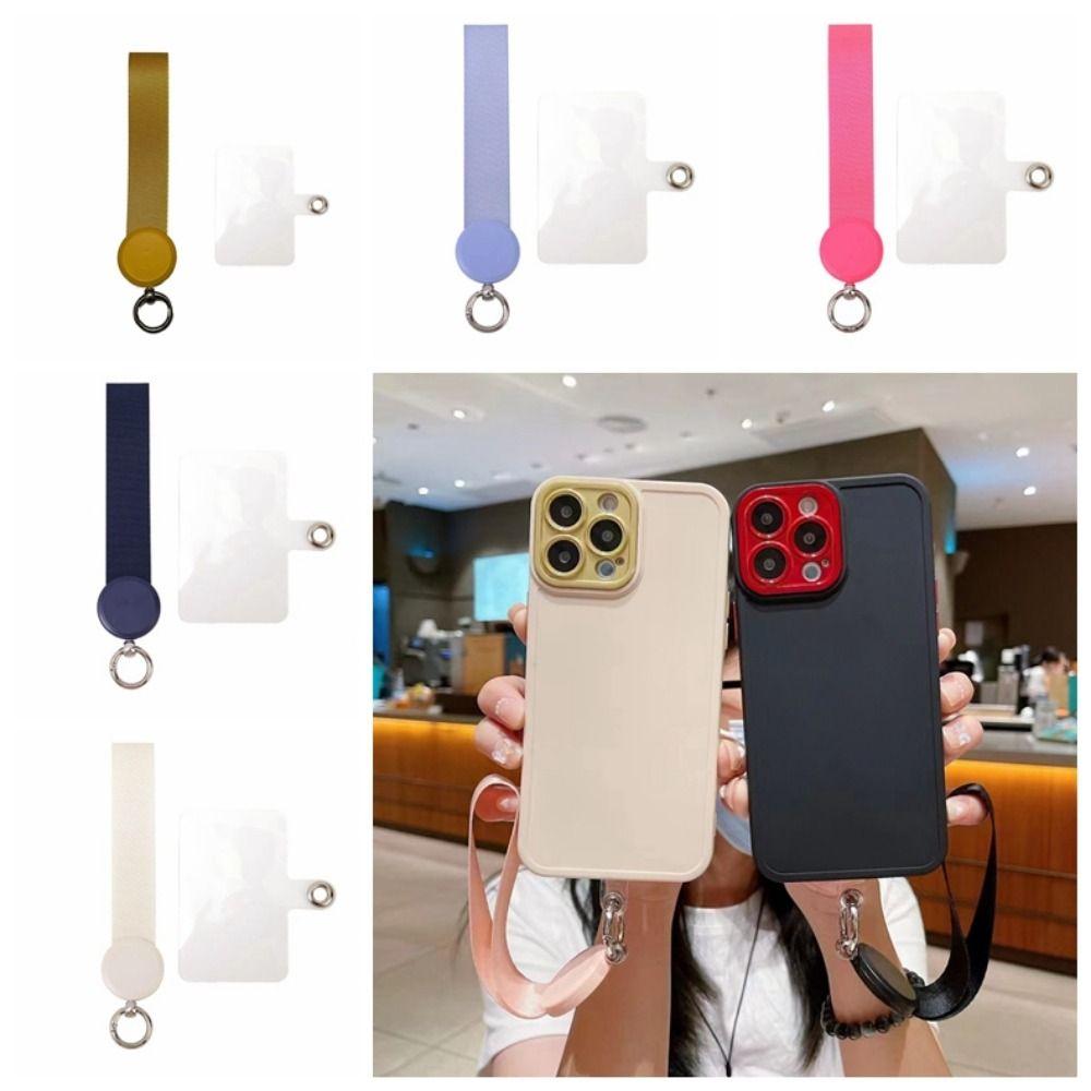 

Dacron Phone Wrist Straps Candy Colors Mobile Phone Wrist Rope Keychain чёрный