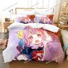 Set Letto Anime Stampato in 3D Miss Kobayashis Dragon Maid Kanna Ragazzi Ragazze Misura Singola Queen Copripiumino Federa Letto Bambini Adulti