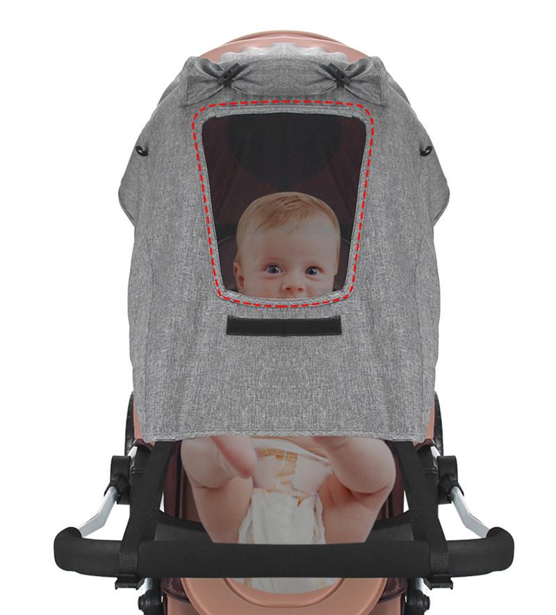 Baby Stroller Sun Cover Sun Shade Awning Sun Protection Canopy Pushchair Buggy Hood Cover Pram Sun-proof Rain Cover UV Proof