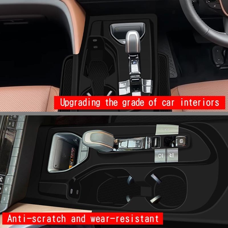 For Toyota Crown Crossover 2024 2025 silicone Interior Accessories Central control gear shift panle water cup holder cover