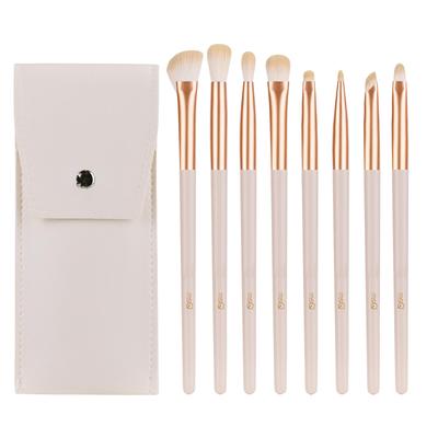 MSQ Eyeshadow Brush Set of Eyeshadow Dedicated Eye Makeup Nylon Cosmetic Makeup Brushes for Glamorous Eyes 8, Tips, Brushes, Brushes, Ultra-Soft,