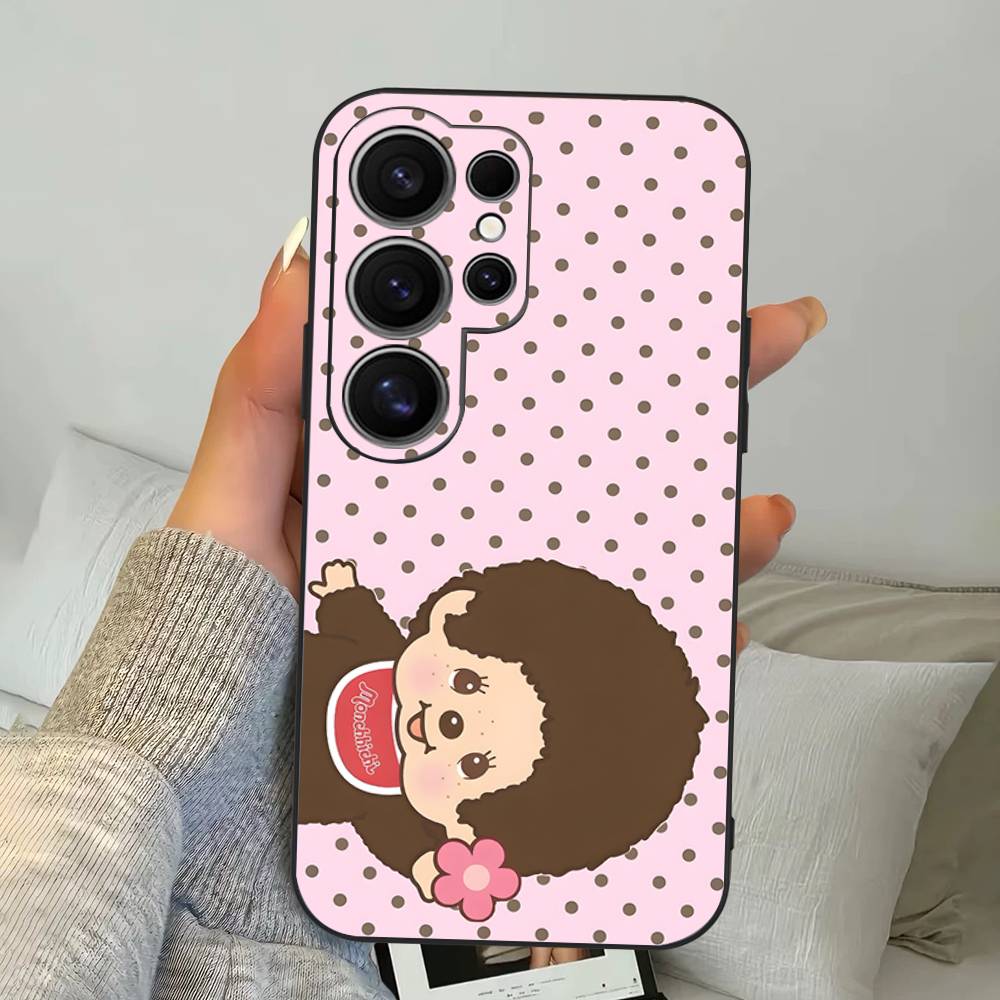 Cute M-monchhichis-s Phone Case For Samsung S 24 Fe 25 Ultra Plus 20 Lite 21 30 22 23 24 22 Ultra 5G Fundas