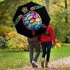 1pc Sea turtle Stained glass Automatic Folding Umbrella, Heavy Duty 8 Rib Iron Frame,  Suitable for Travel, Daily Use, Birthday, Decor Gift  70