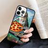 Cool Pizza Space Cat Phone Case Back Cover for IPhone 18 16 15 SE2020 14 13 11 12 Pro Max Mini XS XR X PlusS Fundas Coque