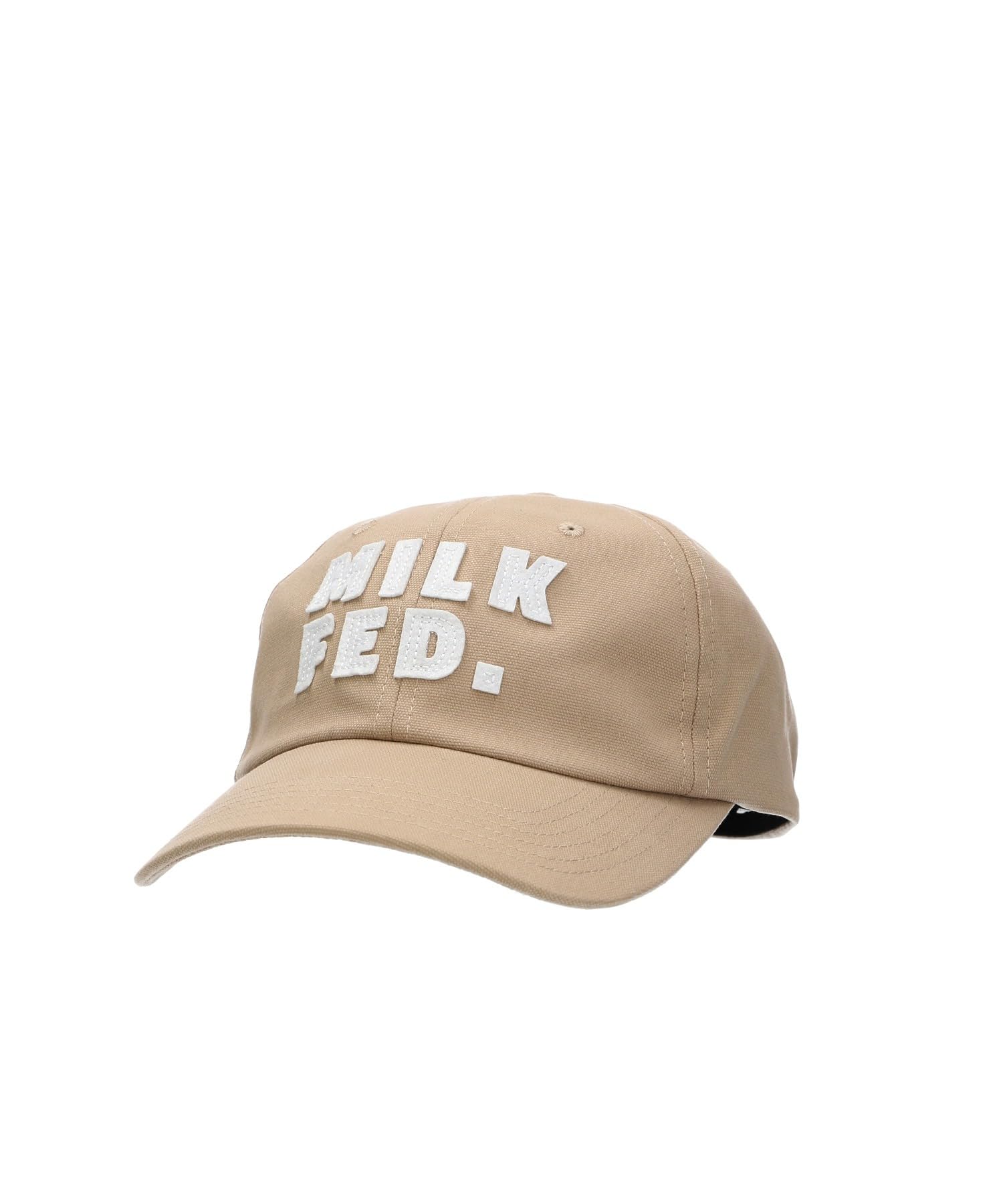 

[Milkfed] FELT PATCH LOGO CAP for women, BEIGE