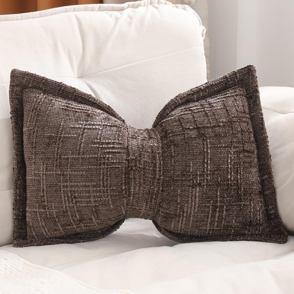 Bow Pressed Edge Pillow Cases Decorative Throw Pillow Covers Cushion Covers Home Decor