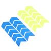 10 Piezas/Set Cinta Reflectante de Señal de Flecha Adhesivo de Seguridad de Advertencia Para Parachoques de Coche Maletero Reflector Cinta de Peligro Accesorios para Motocicleta