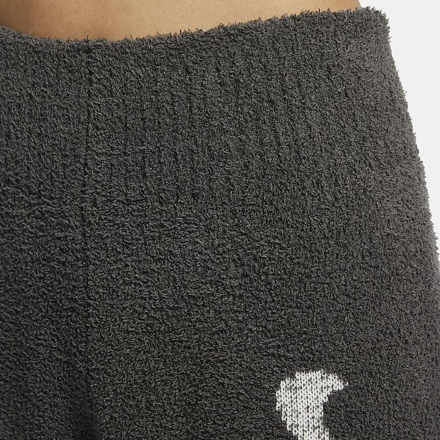 Nike Sportswear Phoenix Cozy Bouclé All-Over Print High-Waisted Wide-Leg Knit Casual Pants Women Pants Medium-Gray FD4289-254