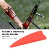 50 Pcs Feather Fletching Light Weight Shield Arrow Fletches DIY Arrow Feathers Fletches for Outdoors Archery Red