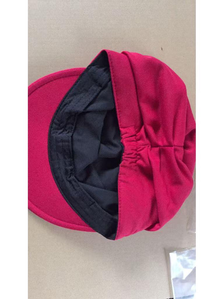 Korean Style Pullover Baseball Cap: Autumn/Winter Warm, Fashionable Pleated, Outdoor Flat Top Knitted Hat