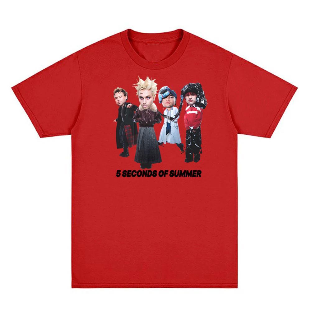 5 Seconds of Summer album NOT OKT Tričko 5SOS Grunge kapela Rukáv 100% Bavlna Letní tričko O-výstřih Oblečení Vysoce kvalitní topy