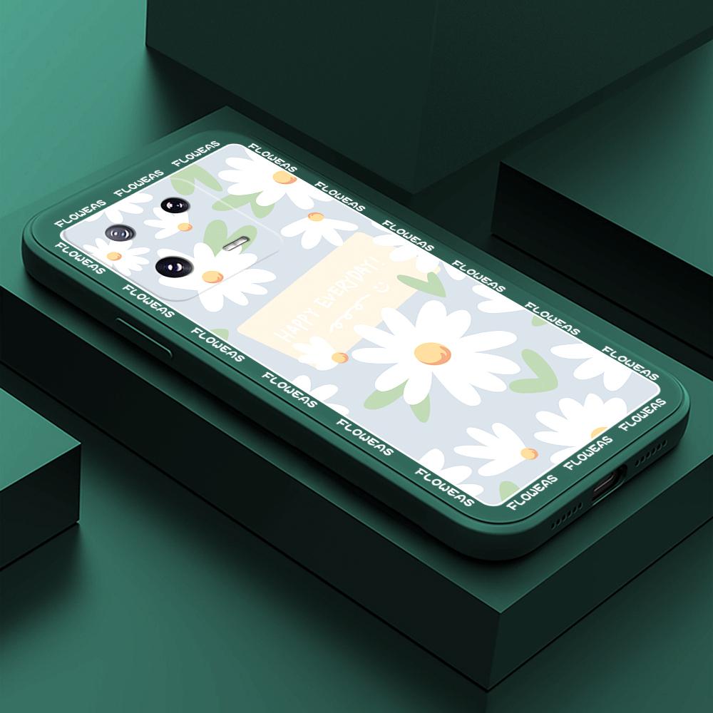 

Чехол для телефона с мультяшным красочным узором, квадратный, жидкий, силикон, TPU, полное покрытие камеры, противоударный защитный чехол для Xiaomi Redmi iPhone Xiaomi 10 темно-зеленого