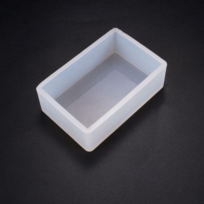 Cuboid Cube Resin Mold Crystal Epoxy Silicone Mold DIY Jewelry Pendant Storage Tray Mold Square Rectangular Casting Accessories