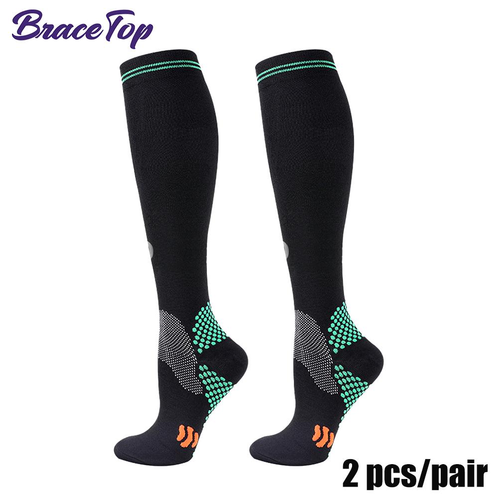 1 Paar Sportstrümpfe Kompression Golf Sportsocken Medizinische Pflegestrümpfe Krampfadern vorbeugen Socken Passend für Rugby-Socken