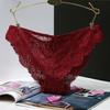 1Pcs Sexy Lace Transparent Briefs Underwear For Woman Female Low-Rise Panties With Bow Women's Underwear Intimates