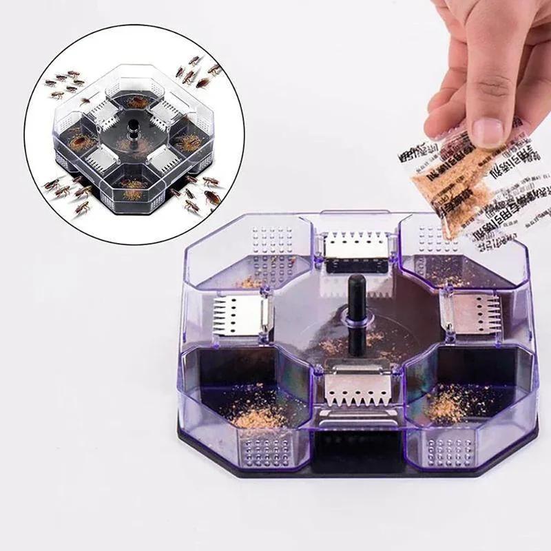 5pcs Safe Non-Toxic Cockroach Bait Station Chemical-Free Cockroach Trap Pest Control
