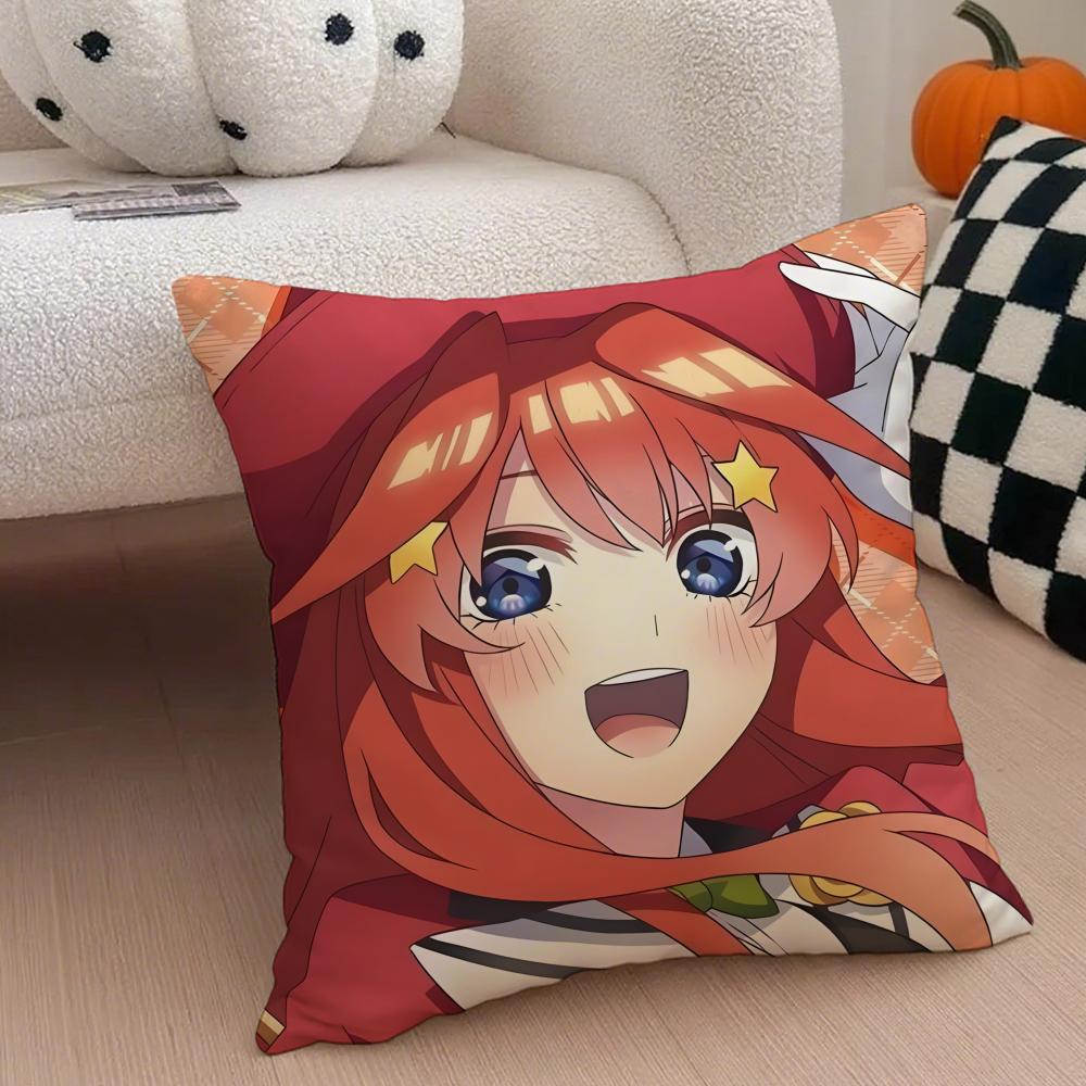 NNakano IItsuki Cushion Cover Throw Pillow Cover Hidden Button Durable Polyester Chair Cushion