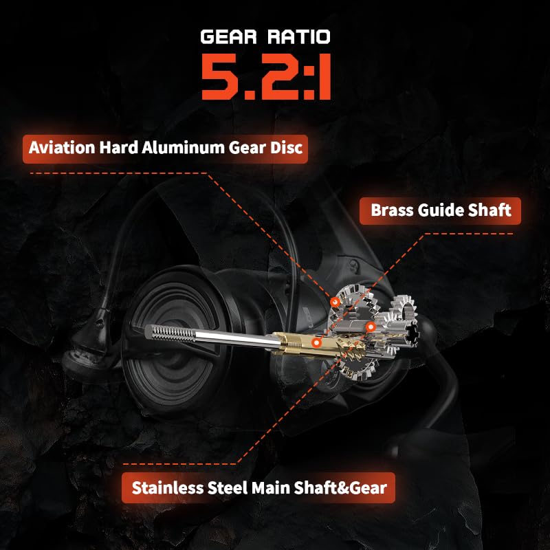 Mavllos SCYLLA II 122g Lightweight Spinning Reel Carbon Gear 4kg Drag 1000 1000S Sizes Dedicated To Micro Trout and Bass Finesse Frame, 5.21 Ratio,