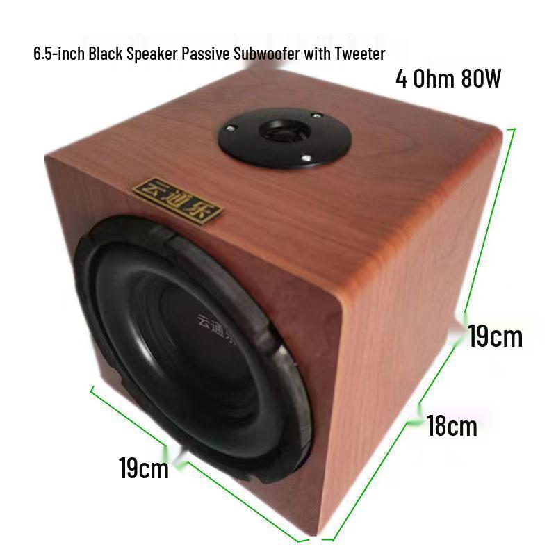 4, 5 & 6.5-Inch Passive Subwoofer for Car, Home, or Bookshelf