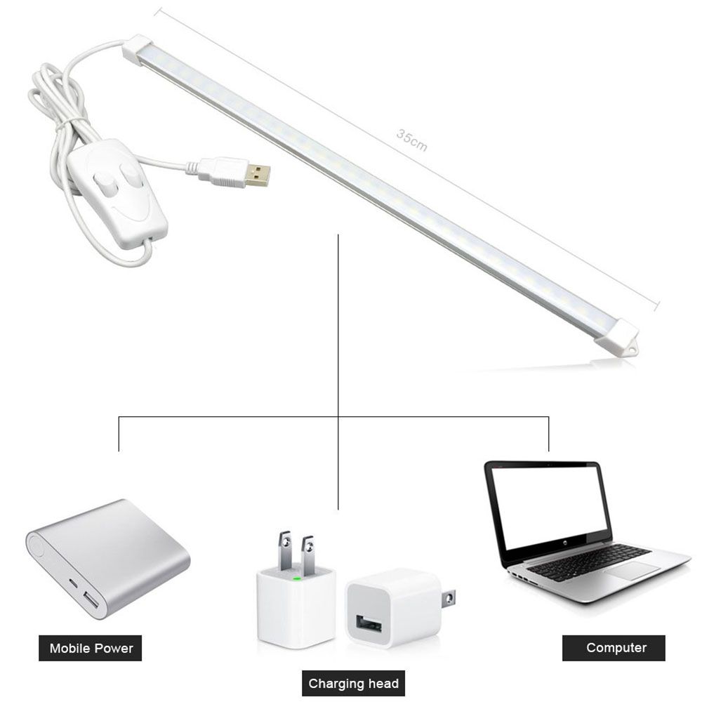 

30LEDs Super Bright Night Lighting Portable 3 Mode Switchable USB Strip Desk Lamp LED Bar Light