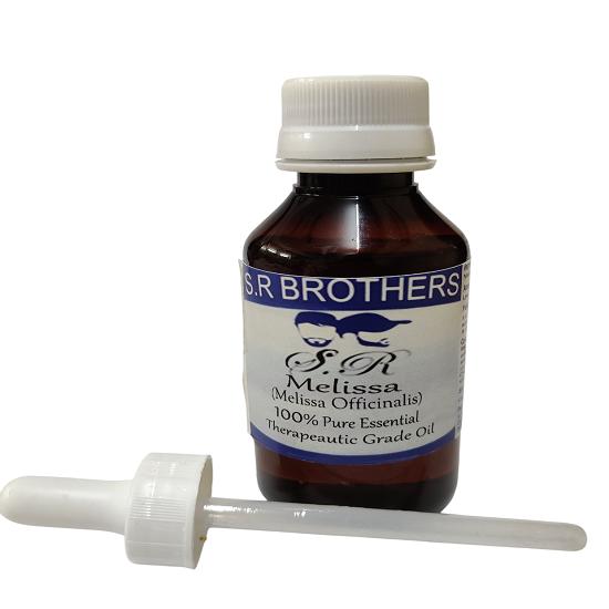 

S.R Brothers MELISSA OIL (Melissa Officinalis ) Pure & Natural Therapeutic Grade Essential Oil Plastic with Dropper 10 ml