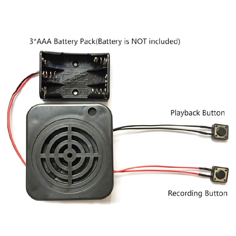 DIY Sprachklare Soundaufnahme Nachrichtenbox Modul für Plüschtier Feiertagsgeschenk