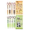 4 Pcs 0.5mm Gel Ink Pen Cartoon Panda Neutral Pen Retractable Black Ink Pen Lovely Capybara Pressing Pen for Journaling