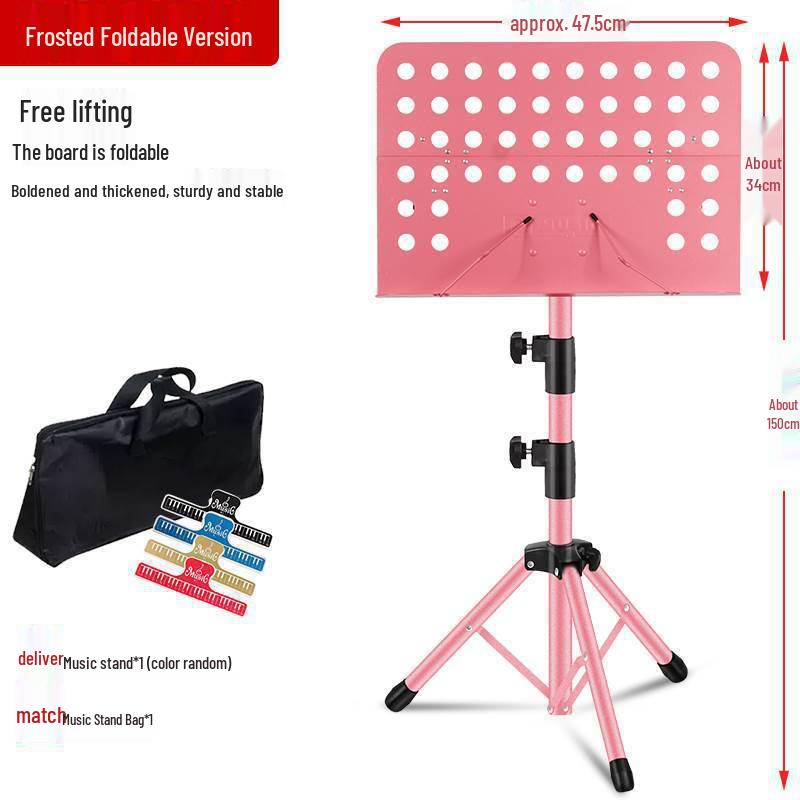 Portable Outdoor Guzheng & Instrument Music Stand - Adjustable for Guitar, Flute, Xiao, Violin Sheet Music