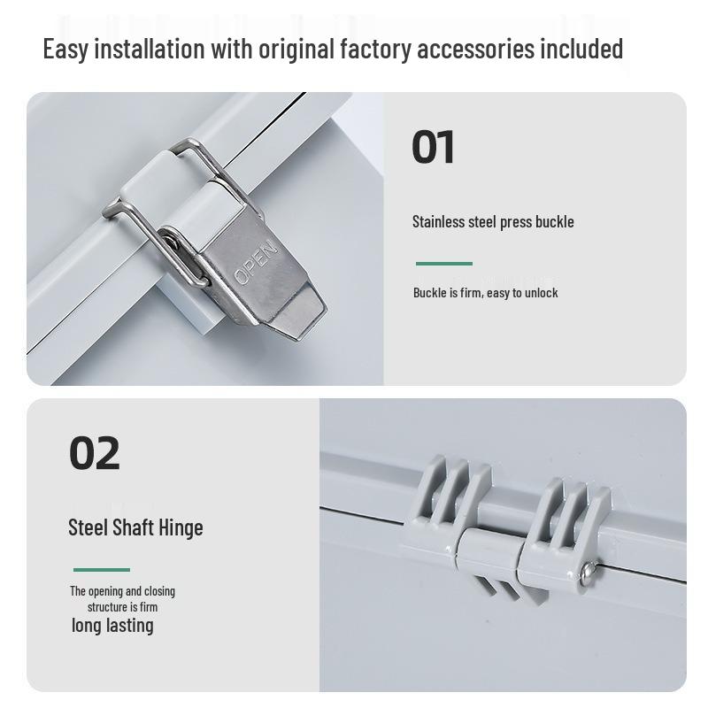 Outdoor X2 Waterproof ABS Junction Box with Transparent Cover