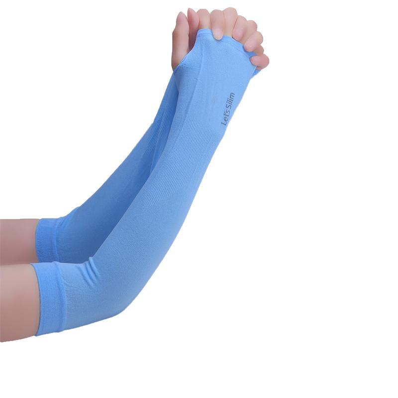 1 Pairs Arm Guard Sleeve with Thumb Hole Protective Sleeve Holders Sun UV Protection Long Arm Cover For Running Fishing Cycling