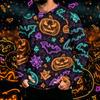Men's Long Sleeve Hoodie with Sun Halloween Print Pullover