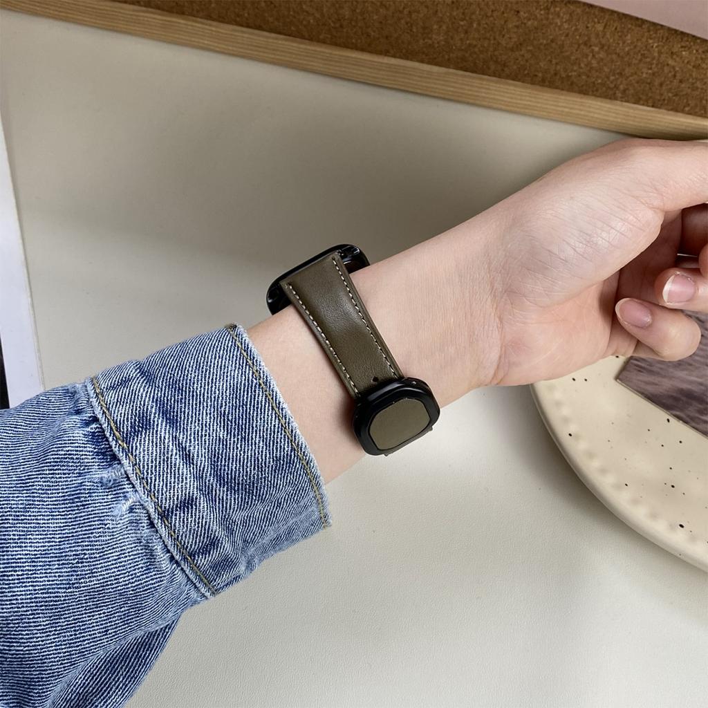 Für Apple Watch 10 46 mm/Ultra 2/Ultra 49 mm/9 8 7 45 mm/SE (2023) SE (2022) SE 6 5 4 44mm/3 2 1 42mm Echtes Rindsleder Armband