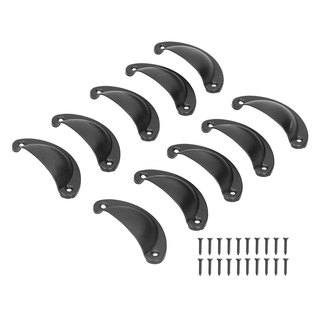 10er Set Medizinschrankgriffe Vintage Muschelförmiger Türgriff für Schrank Kleiderschränke