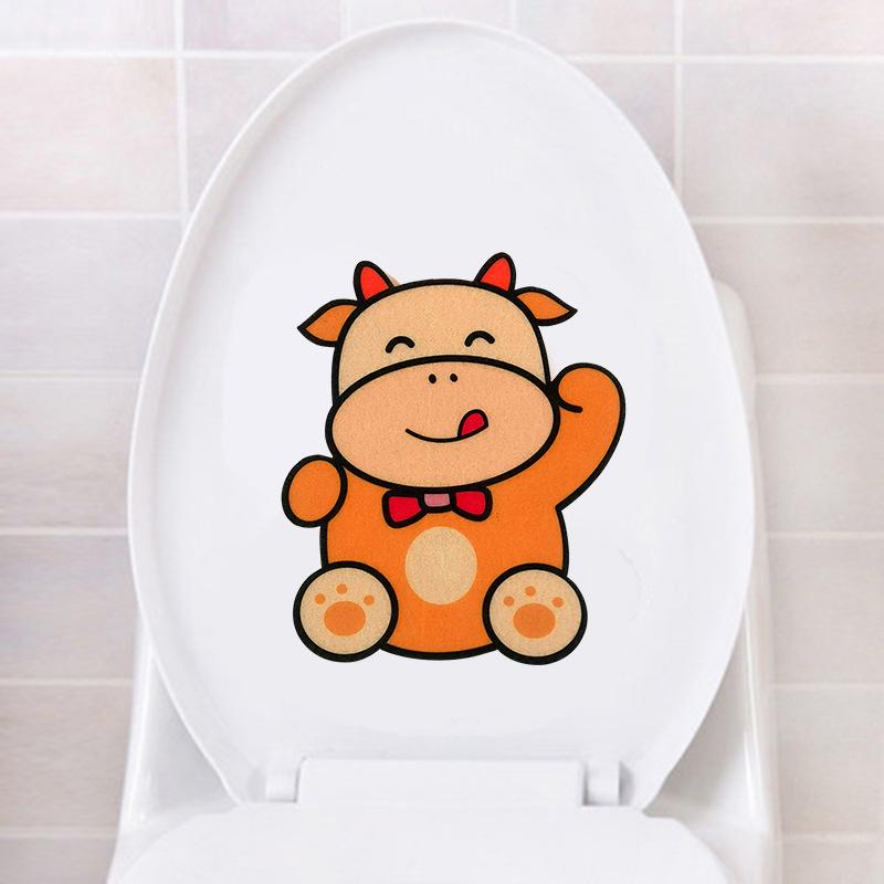 

Войлочная наклейка с изображением мультфильма Самоклеящаяся наклейка для туалета Ванная комната Гостиная Аксессуары для дома Наклейка Медведь Лягушка Кролик Дезодорант Дезодорант Наклейка crocodile