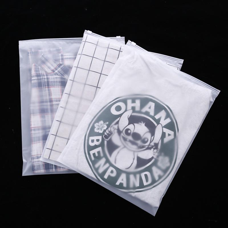 Frosted Self-Sealing Zipper Bag for Clothes and Socks