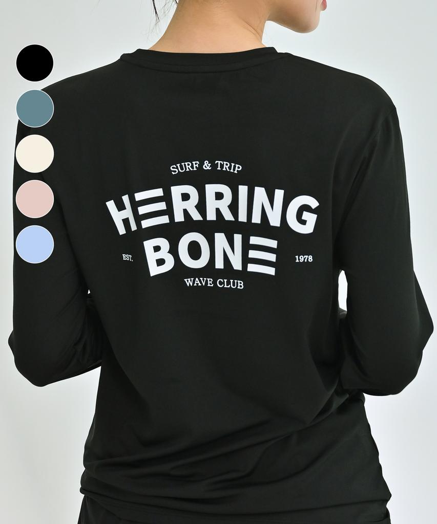 Helingbon Women'S Loose Fit Rash Guard Big Logo Long Sleeve (7 Colors) / Rj408W (A Type)