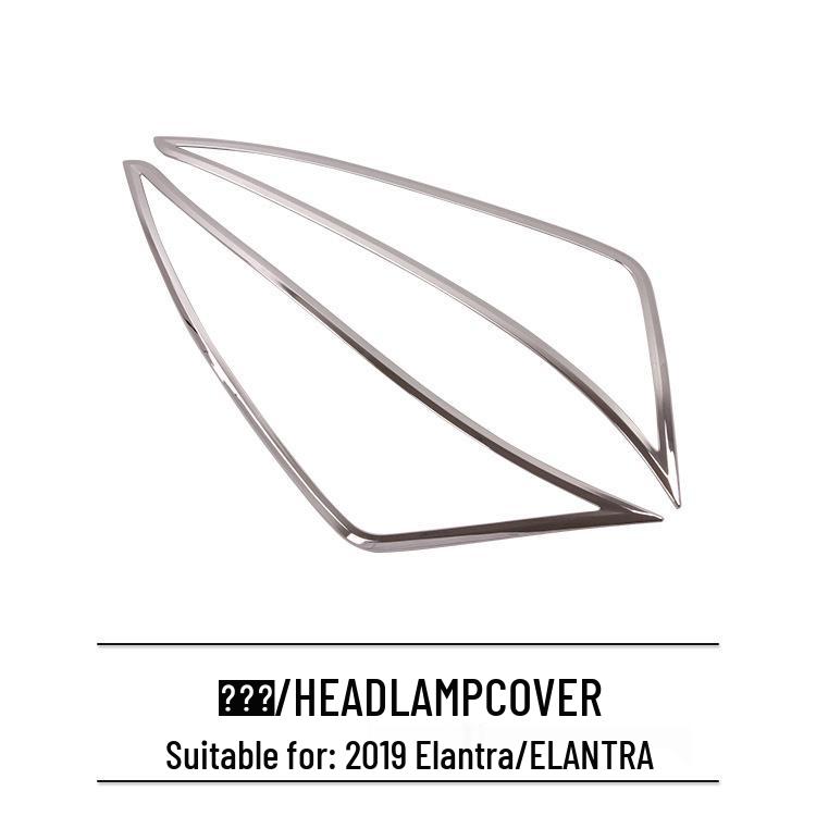 2019 Elantra Electroplated Headlight Cover Frame for Decoration