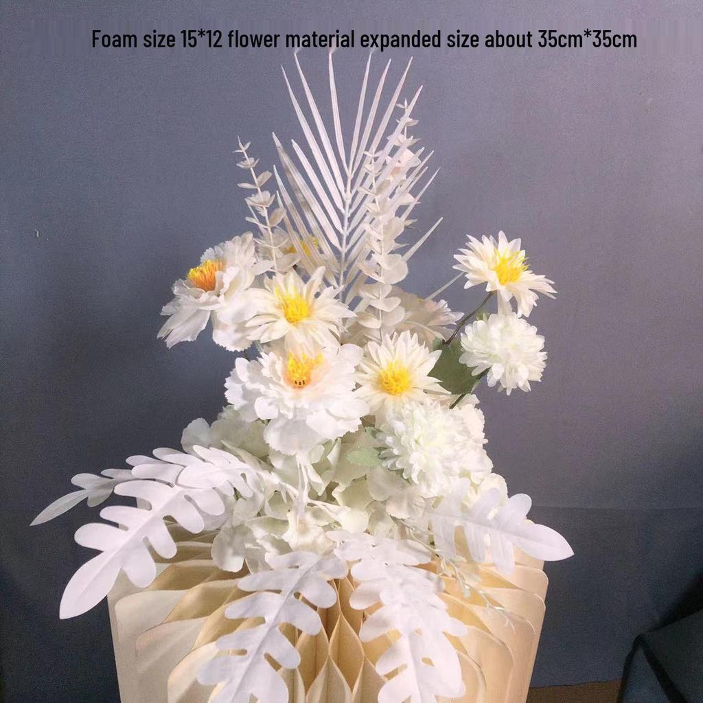 Großes Seidenblumen Hochzeitsgang & T-Bühnen Dekorationsset