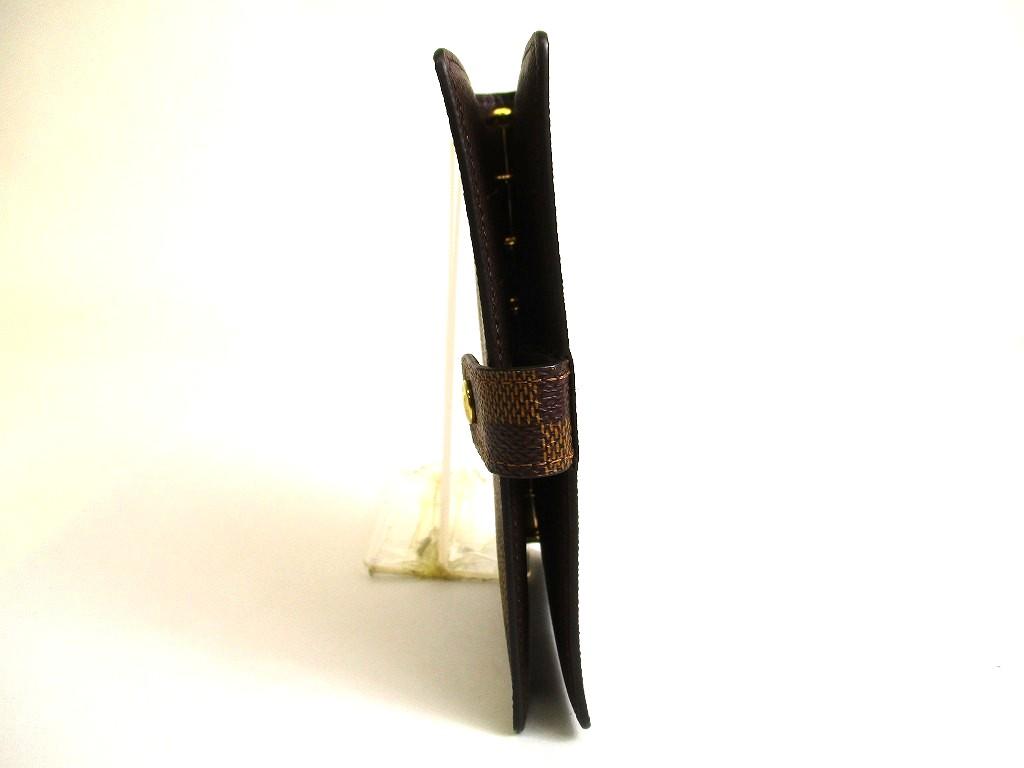 Authentischer LOUIS VUITTON Damier Leder Dokumentenhalter Kleiner Ring Terminplaner Hülle #b034 Vom Verkäufer überholt