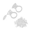 50pcs Disposable Tattoo Pigment Ring Cup Eyelash Glue Holder Cups Tattoo Accessories