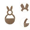 Basket Easter Bunny Flower Holder Romantic Cute Hanging Wall Pocket for Flowers Bedroom