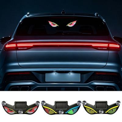 Saugnapf Böser Blick Auto Licht Auto Dekoration Wiederaufladbar Warnlicht Neuer Auto Aufkleber Licht