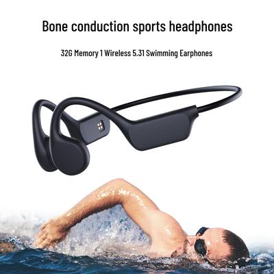 Waterproof Bone Conduction Wireless Headphones with 32GB Memory and Long Battery Life